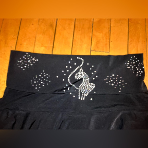 Rhinestoned baby fat design mini skirt - Picture 2 of 8